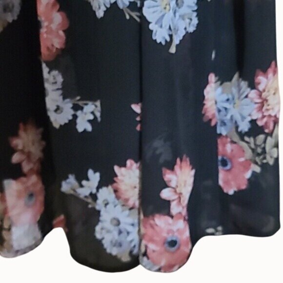 Timing Women's Size Large Cold Shoulder Flower Dress Country Bodycon - Picture 5 of 8